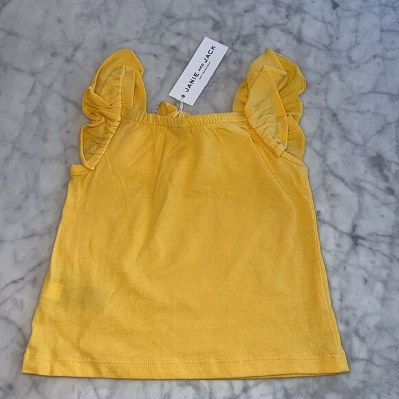 Janie & Jack Yellow and Pink Ruffle Top Bundle 18/24M - Picture 5 of 7